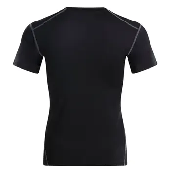 Za moške, ki Teče T-Majice Quick Dry Fitnes Kratek Rokav Stiskanje Srajce Bodybuilding Telovadnice T-Shirt Moški Nogomet Šport