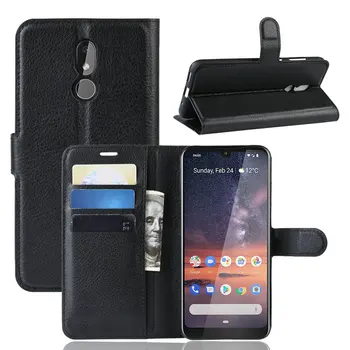 Za Nokia 3.2 Luksuznega Usnja Flip Case kritje za Nokia 3.2 6.26 za Nokia 4.2 TA-1157 Telefon Kritje Denarnice primeru s Stojalom
