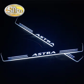 Za Opel Vauxhall Astra, Akril Gibljejo LED Dobrodošli Pedal Izvažajo Ploščica Pedal Vrata Polico Pot Svetlobe izvažajo ploščo prag