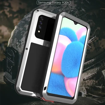 Za Samsung Galaxy A30S Luksuzni Doom Oklep Dajatve Shockproof Kovin, Aluminija Telefon Primerih Za Samsung Galaxy S30s Luksuzni Kovinski