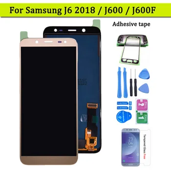 Za Samsung Galaxy J6 2018 J600 J600F J600Y LCD zaslona in se dotaknite Bralnika pannel Skupščine TFT različico Lahko prilagodite svetlost