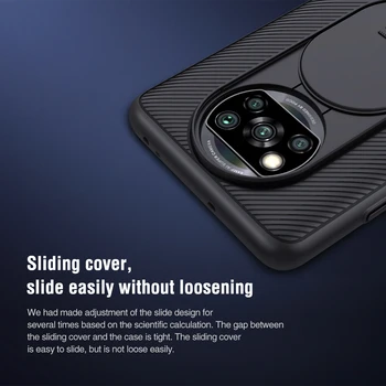 Za Xiaomi Mi 10 Lite 5G Kritje Poco X3 NFC 2020 Primeru NILLKIN CamShield Primeru Potisnite Fotoaparat, PC Hrbtni Pokrovček Za Xiaomi Mi10 Lite 5G