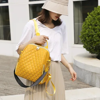 Zakovice nahrbtniki usnje velika torba ženske multi-funkcijo potovanja nahrbtnik luksuzni oblikovalec ženske šolsko torbo sac a mian