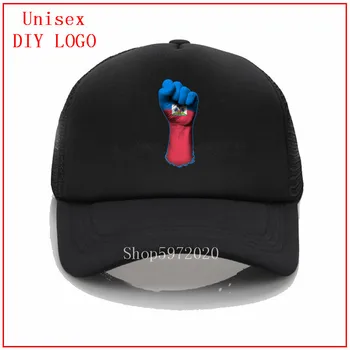 Zastavo Haiti na Postavljeno Clenched kape za ženske Gorras kamiondžija Skp klobuk klobuki za moške, ženske poletni klobuk očesa klobuk sonce Najbolj priljubljenih