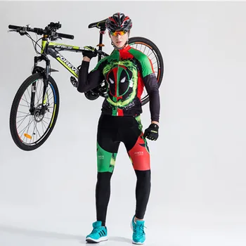 Zelena Nove Zimske termalne runo Dolge Rokave kolesarjenje jersey set/Gorsko kolo oblačila Kompleti ropa ciclismo moški/ženske