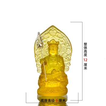 Zemlja Trgovina Bodhisattva, Ksitigarbha, smole majhen kip Bude, Budistični Umetnosti in obrti, dekoracijo, elegantno slovesno~