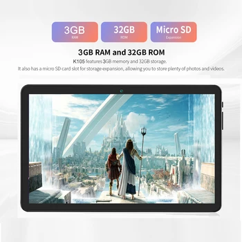 ZONKO 10.1 palčni Tablet Android 10 Tablet PC 3GB RAM, 32 GB ROM 3G Telefon Klic Tablet Quad Core 1280*800 WiFi Omrežja 3G, GPS