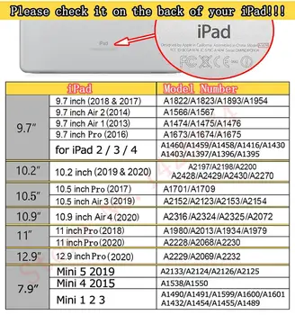 Zračna blazina pregleden mehko zaščito Primeru Cover Za iPad New 2020 Zraka 4 za 10,9-palčni Zraka 3 Pro 10.5 10.2 9.7 mini 123 5 za ipad 234
