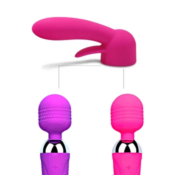 Čarobno Palico Vibrator Sex Igrače za Ženska Nastavek Klitoris Stimulator Igrače za odrasle G Spot Vibrator z vibriranjem za Žensko Samozadovoljevanje