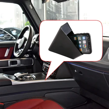 Črna ABS Avto Centralni Nadzor Orodja Strani Škatla za Shranjevanje Telefona Pladenj Del Za Mercedes Benz G Razred W463 2019-20 Notranja Oprema