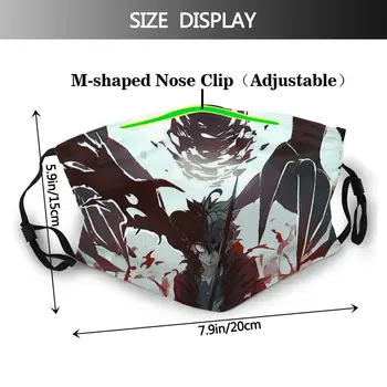 Črna Detelja Astar Fantasy Krvi Anime Varstvo je Smešno Masko Desing Stroj Tkanine Maske Z Filtri za Zaščito