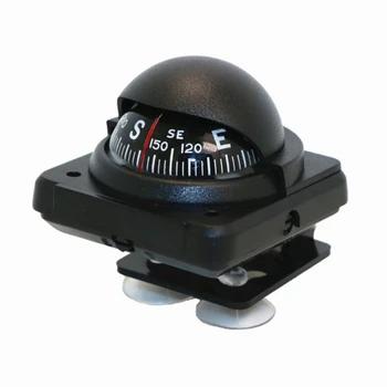 Črna Elektronsko Nastavljiv Vojaški Marine Žogo Night Vision Kompas za Čoln Vozila, Čoln Kompas Vozila Kompas na Prostem