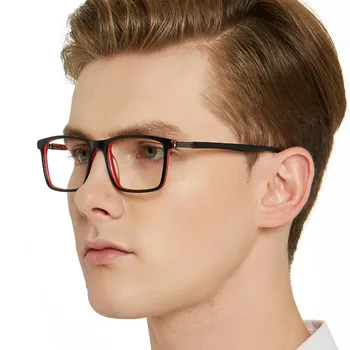 Črna Igralna Očala za Moške Nerd Anti Blue Ray Očala za Kratkovidnost Progresivna Multifokalna Okviri za očala Clear Leče MARE AZZURO OC7009