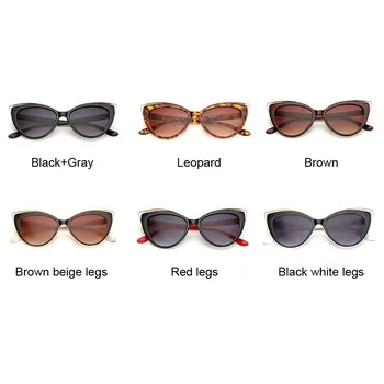 Črna Očala Moda Mačka Oči, Sončna Očala Ženske Luksuzne Blagovne Znamke Oblikovalec Vintage Sončna Očala Ženski Celoten Okvir Slog Očala