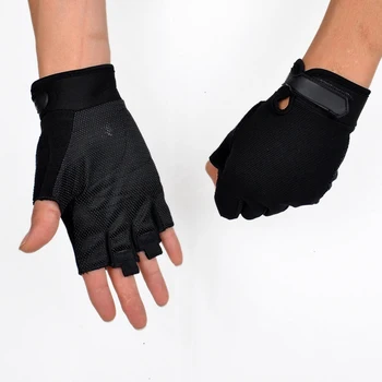 Športih na prostem, kolesarjenje rokavice za moške anti-slip anti-šok vlaknati silikonski rokavice kolesarjenje windproof ribolov rokavice