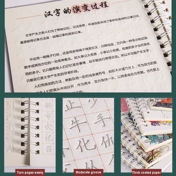 Študent Odraslih Za Večkratno Uporabo Hanzi LearnCharacter Kitajski Pisanje Knjig Kaligrafija Pisanja Praksi
