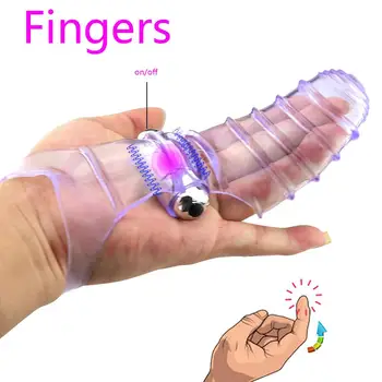 Ženske Adult Sex Igrače Predigra Draži Prstov Rokav Čistost Klitoris Stimulator Prst Rokav Vibrator