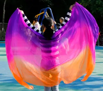 Ženske, Svila Veils Ples Trebuh Stopnji Uspešnosti Rekviziti Ročno ples Trebuh Pripomočki Za Odrasle 190 cm